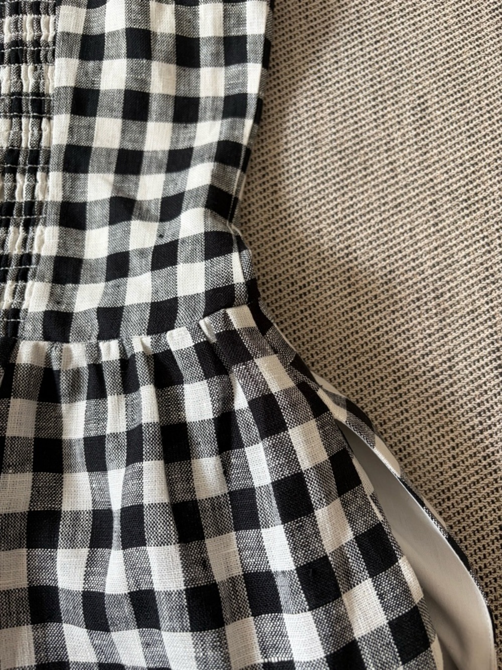 NEW Reformation Janu Midi Linen Dress Park Check Gingham | US 0 / UK 4 - Picture 14 of 15